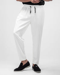 MEN’S CREAM RELAXED-FIT JOGGER PANTS