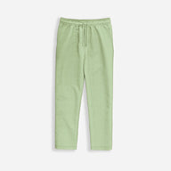 LOOSE FIT RIBBED TROUSER - PISTACHO