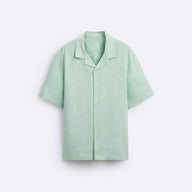 CLASSIC BOWLING LINEN SHIRT - SEA GREEN