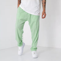 LOOSE FIT LINEN JOGGER PANTS - PISTACHIO