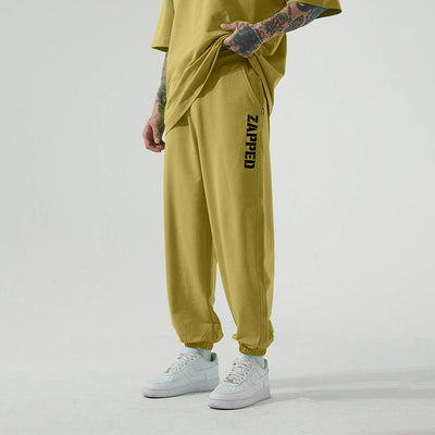 ZAPPED COTTON JOGGER PANTS - PISTACHIO