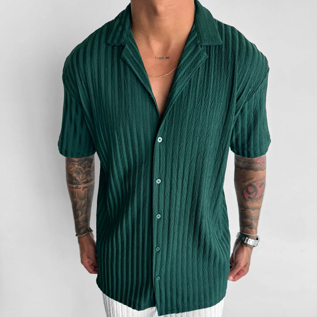 OVERSIZE STRUCTURED SHIRT - GREEN