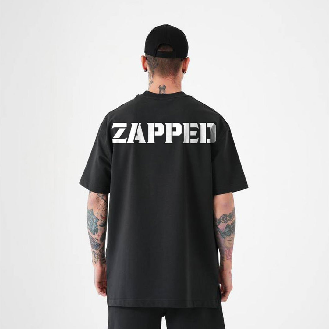 OVERSIZE CREW NECK COTTON T-SHIRT - BLACK