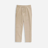 LOOSE FIT RIBBED PANTS - BEIGE