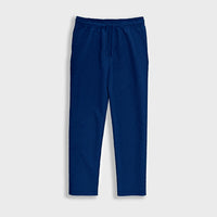 LOOSE FIT RIBBED PANTS - NAVY BLUE