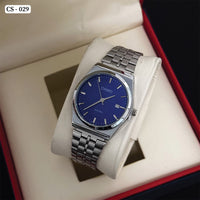 CS Quartz Watch WR 50M Silver Blue - 029