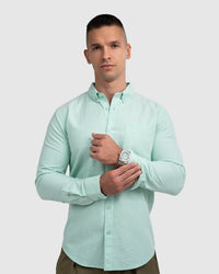 Men’s Mint Green Oxford Button-Down Shirt