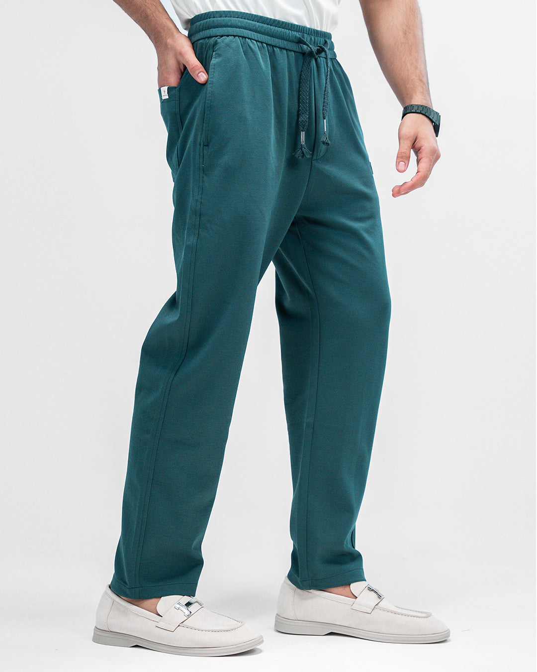 MEN’S TEAL DRAWSTRING PANTS