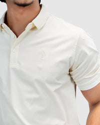 Men’s Cream Polo T-Shirt