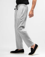 MEN’S LIGHT GREY JOGGER PANTS WITH DRAWSTRING WAIST