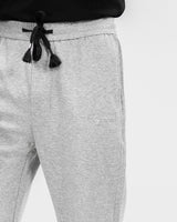 MEN’S LIGHT GREY JOGGER PANTS WITH DRAWSTRING WAIST