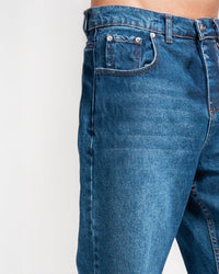 MEN’S CLASSIC BLUE STRAIGHT-LEG JEANS