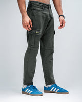 MEN’S OLIVE GREEN CARGO JEANS