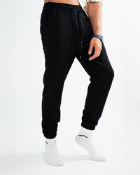 MEN’S BLACK JOGGER PANTS WITH DRAWSTRING WAIST
