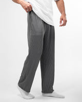 MEN’S GREY RELAXED-FIT LOUNGE PANTS