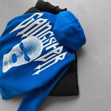 DROP SHOULDER GANGSTER HOODIE - BLUE