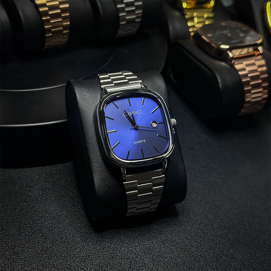CS Quartz Watch - Silver Blue
