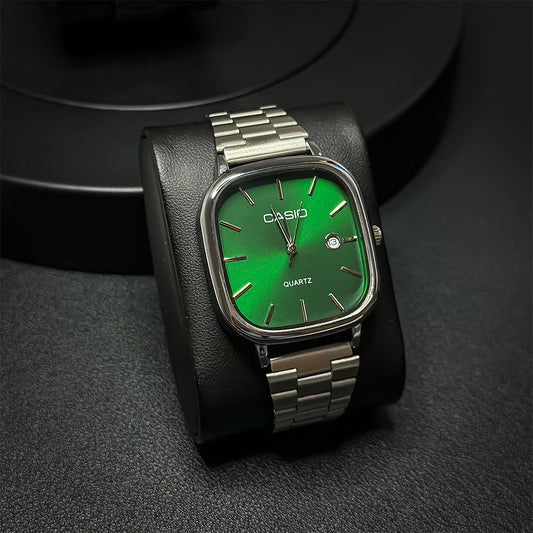 CS Quartz Watch - Silver Green