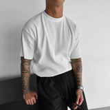 OVERSIZE RIBBED T-SHIRT - WHITE