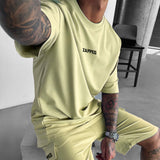 OVERSIZE CREW NECK COTTON T-Shirt - LEMON