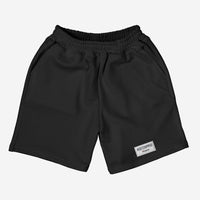 Zapped Black Basic Mesh Shorts